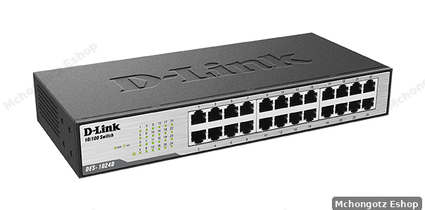 D-Link 24-Port Fast Ethernet Desktop Switch (DES-1024D)