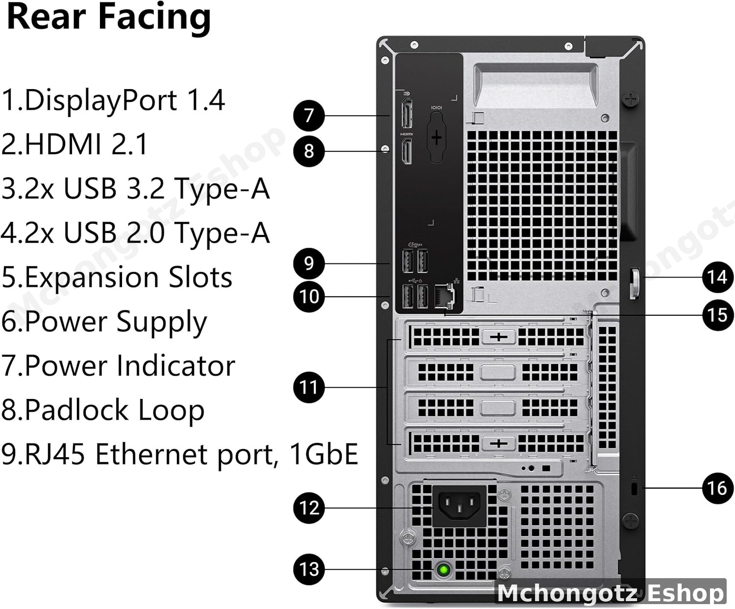Dell Tower ECTI250 Core i5 14th Gen | 8GB RAM | 512GB SSD | Desktop CPU Price in Tanzania