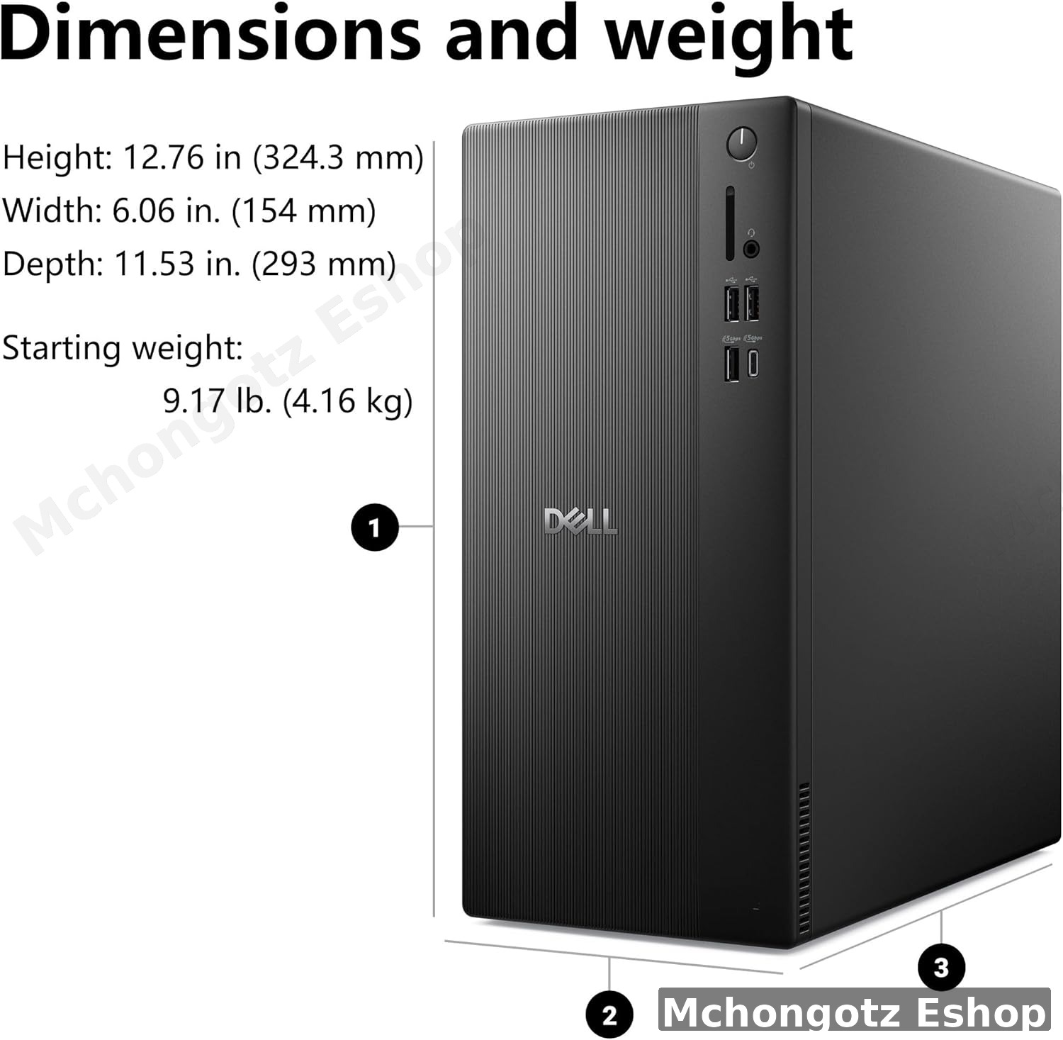 Dell Tower ECTI250 Core i5 14th Gen | 8GB RAM | 512GB SSD | Desktop CPU Price in Tanzania