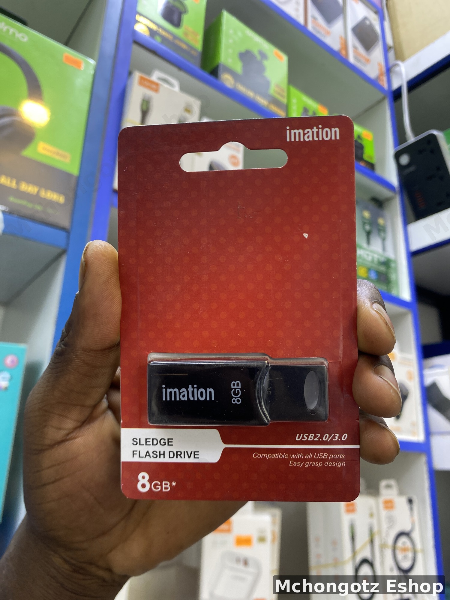 Imation 8GB USB Flash Drive (Sledge, USB 2.0, Black)