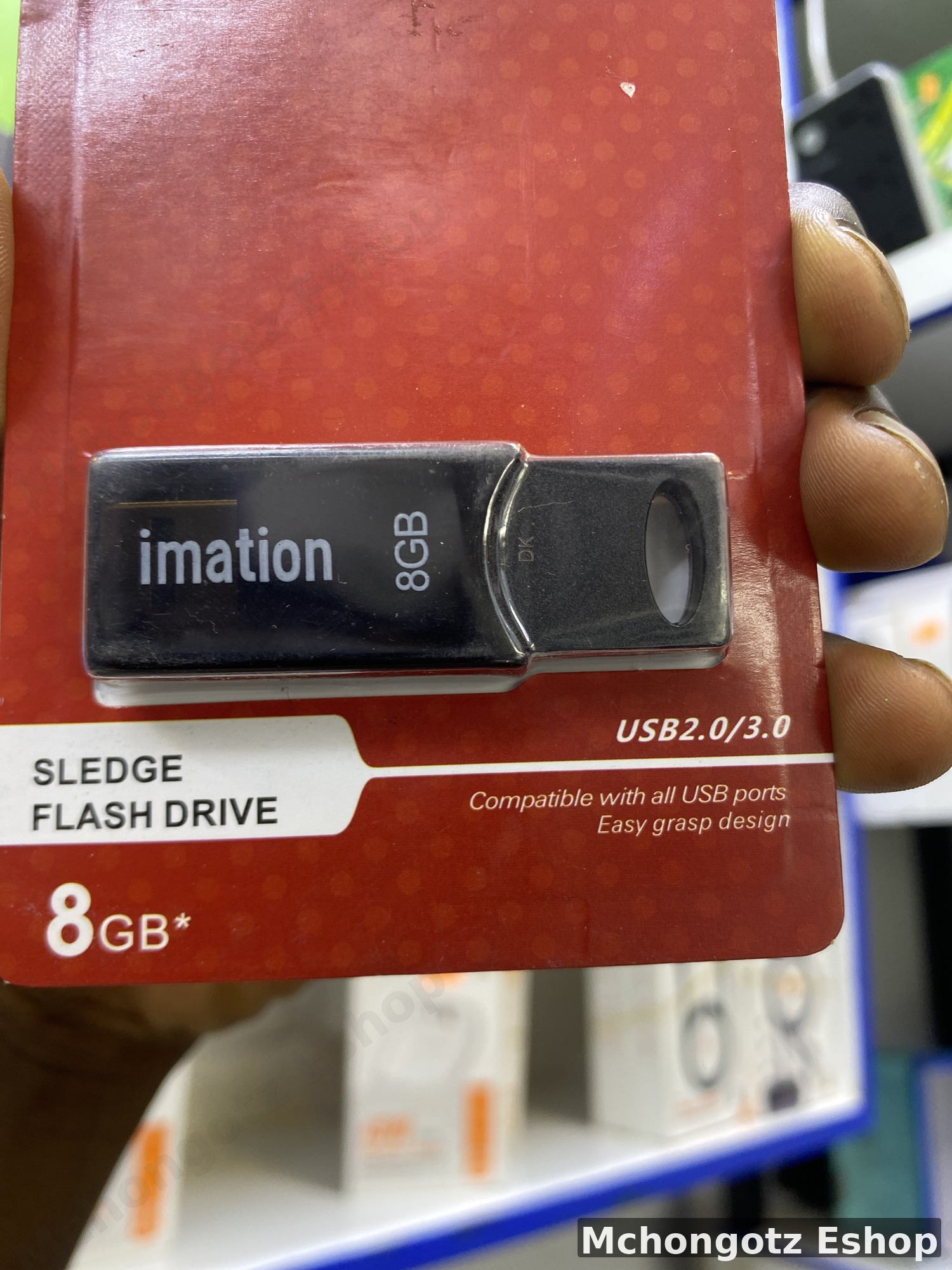 Imation 8GB USB Flash Drive (Sledge, USB 2.0, Black)