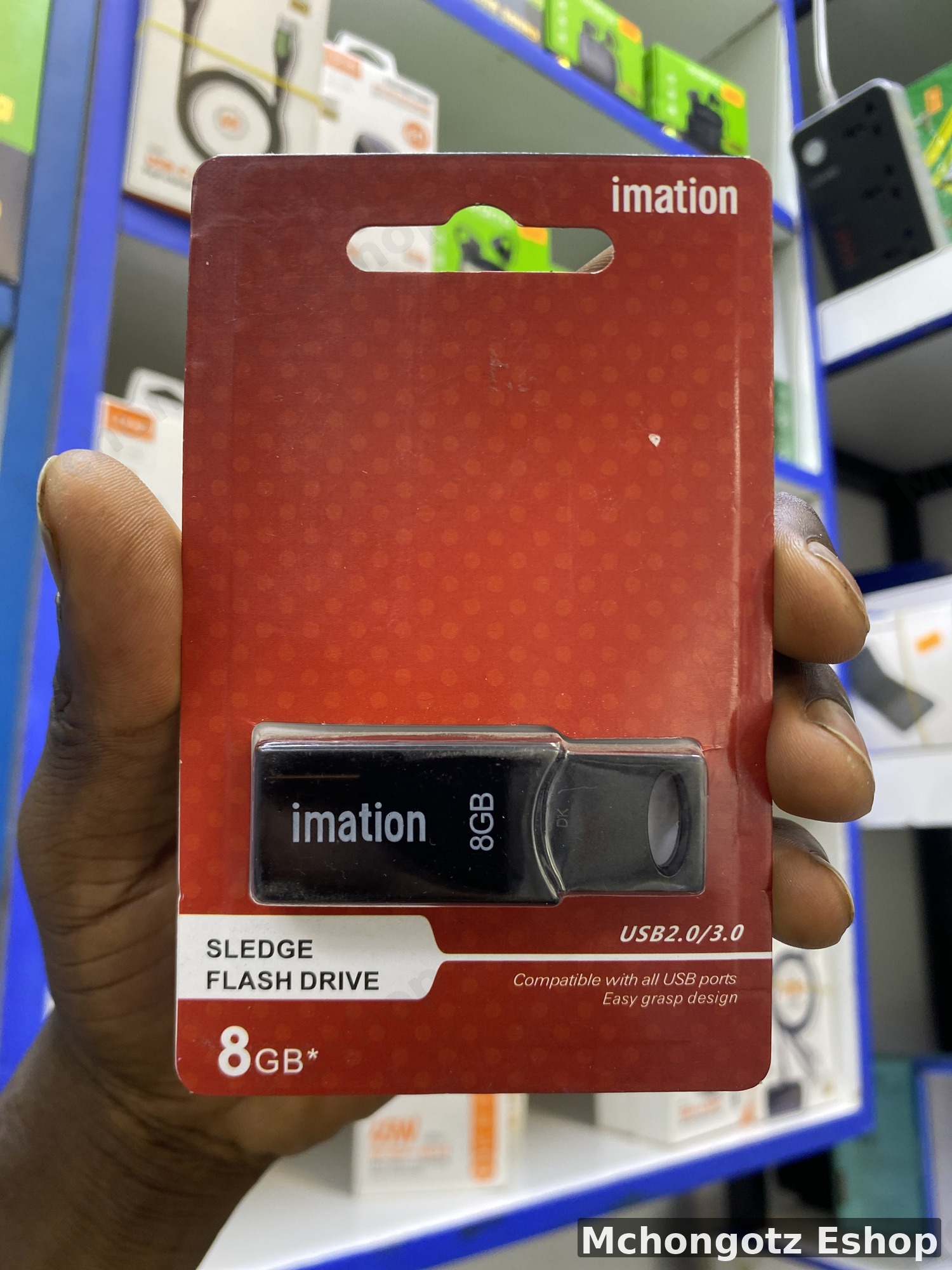 Imation 8GB USB Flash Drive (Sledge, USB 2.0, Black)