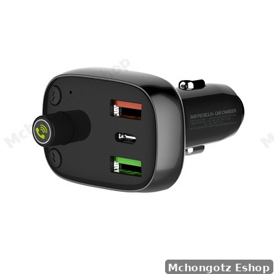 LDNIO C704Q 30W Car Charger FM Transmitter (Bluetooth 5.0, 3 USB, PD QC4+)