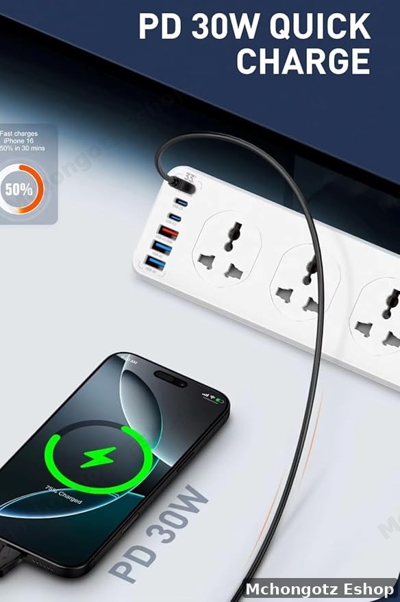 LDNIO SC10610 Power Extension Socket (2500W, 10 Outlets, 5 USB + Type-C PD)