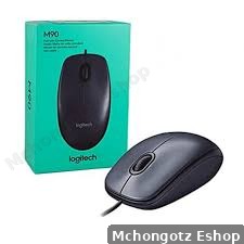 Logitech M90 Wired USB Mouse (Black)