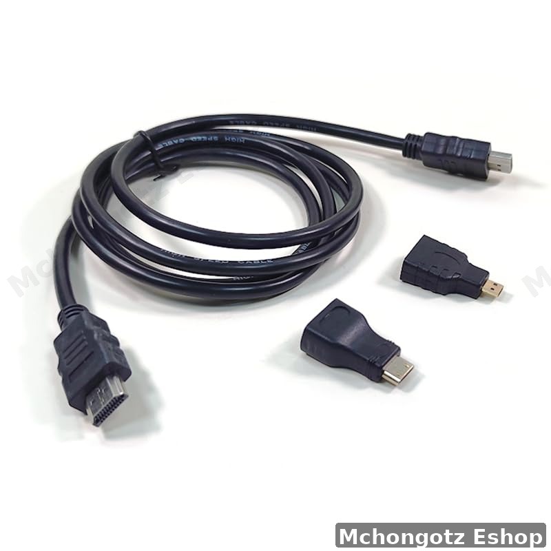 Multifunction High-Speed HDMI 3-in-1 Cable (Micro & Mini HDMI)
