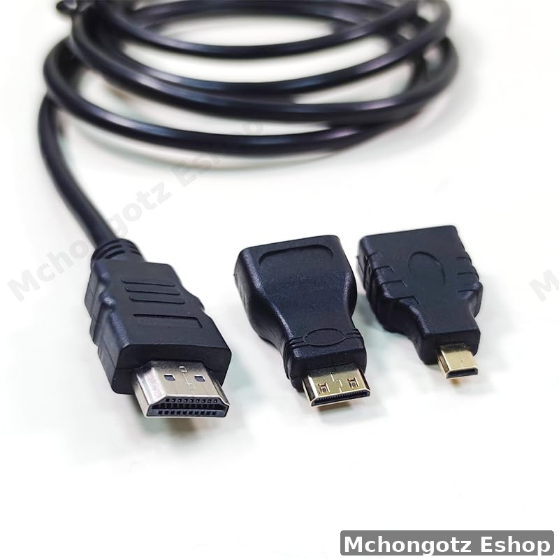 Multifunction High-Speed HDMI 3-in-1 Cable (Micro & Mini HDMI)