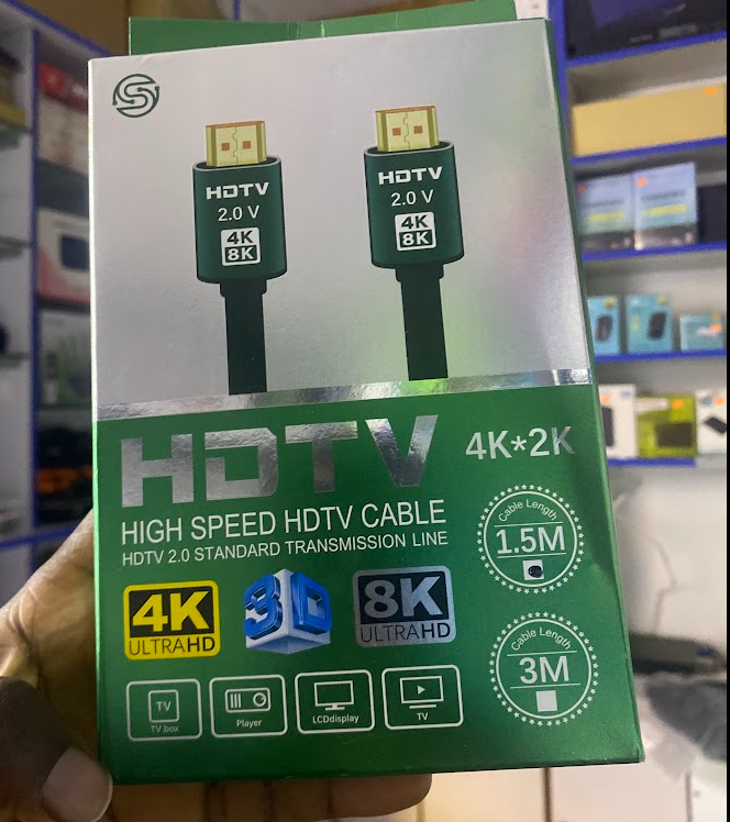 Premium High-Speed HDMI Cable 1.5m (4K/8K UltraHD, 3D Support)