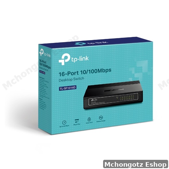 TP-Link 16-Port Desktop Switch (TL-SF1016D, 10/100Mbps)