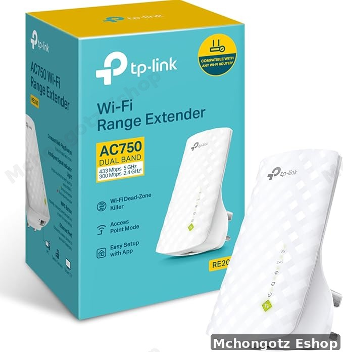TP-Link RE200 AC750 Mesh WiFi Range Extender (Dual Band, 750Mbps)