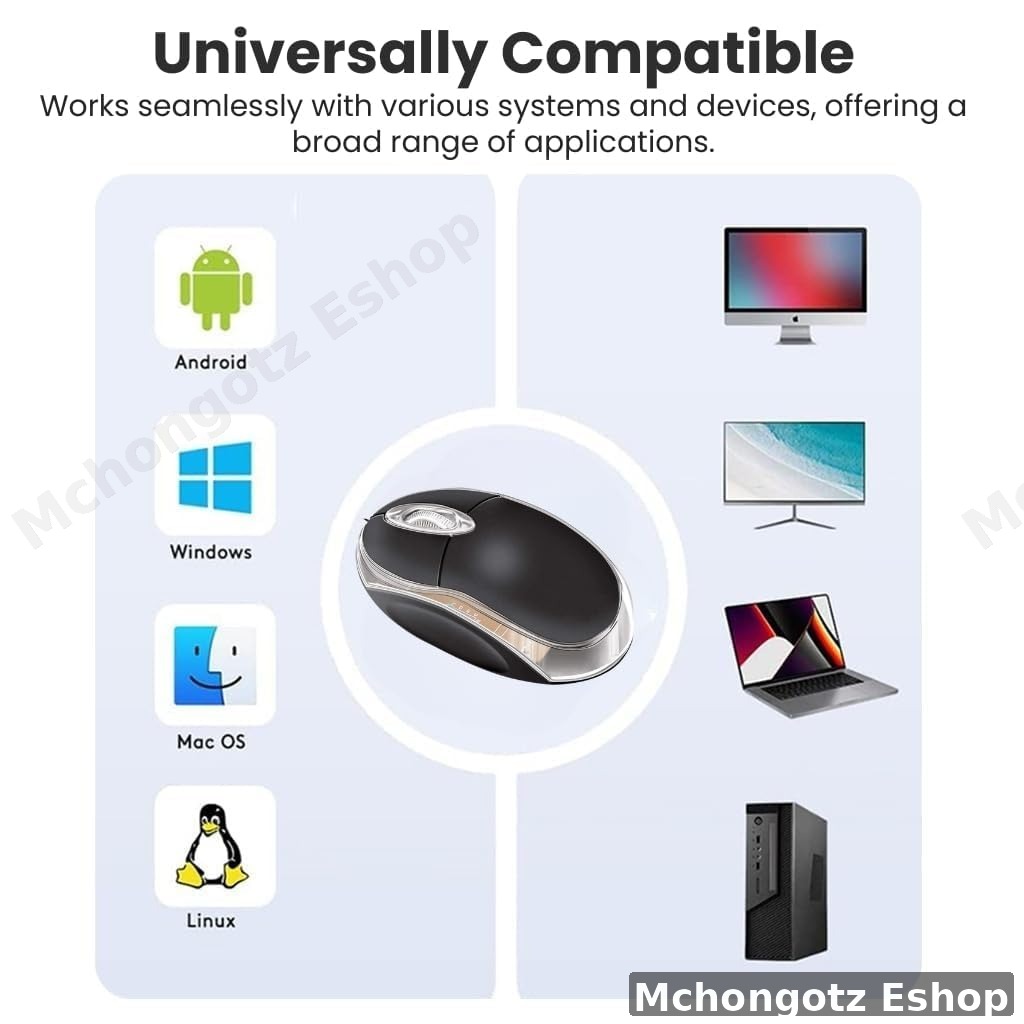 USB Optical Wired Mouse with Auto Click Function