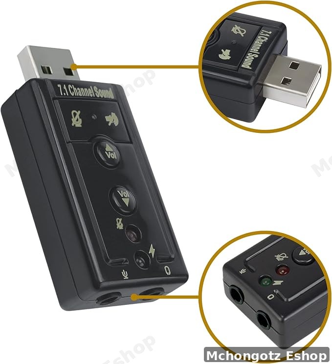 USB Virtual 7.1 Channel Sound Adapter