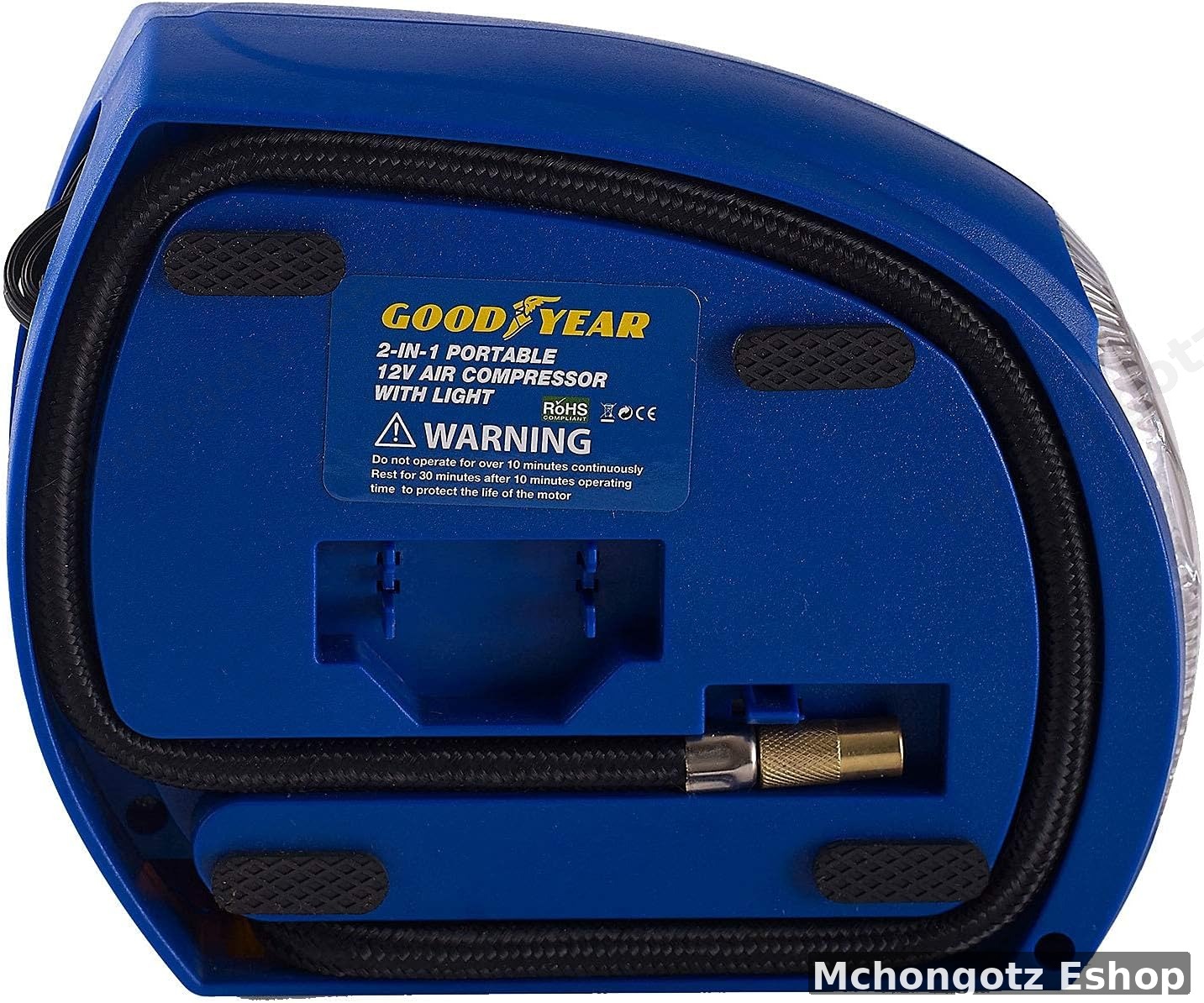 12V AIR COMPRESSOR WITH LIGTH | Goodyear 12V Car Tyre Inflator Air Compressor with LED Light - image 6