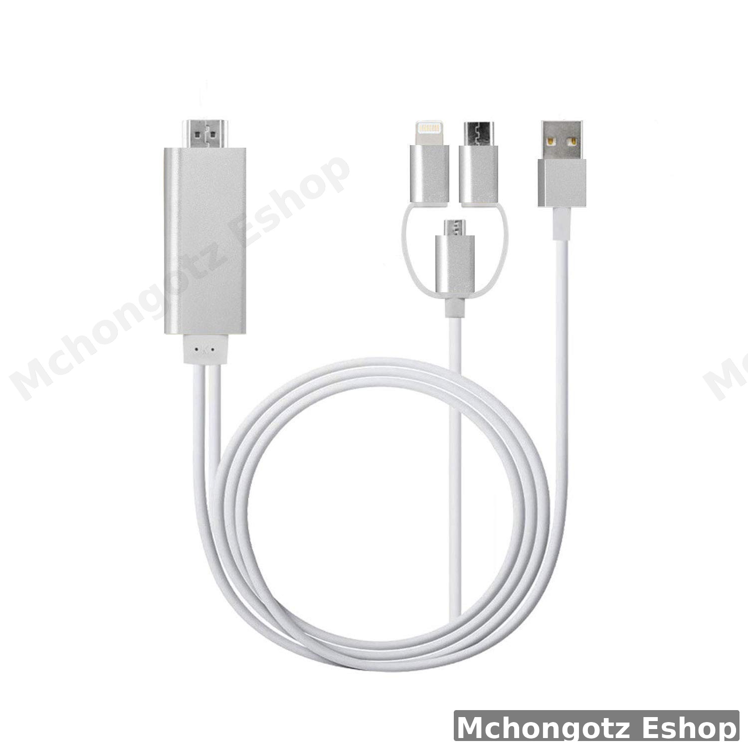 3-in-1 Phone to HDMI Cable (Lightning / Type-C / Micro USB)