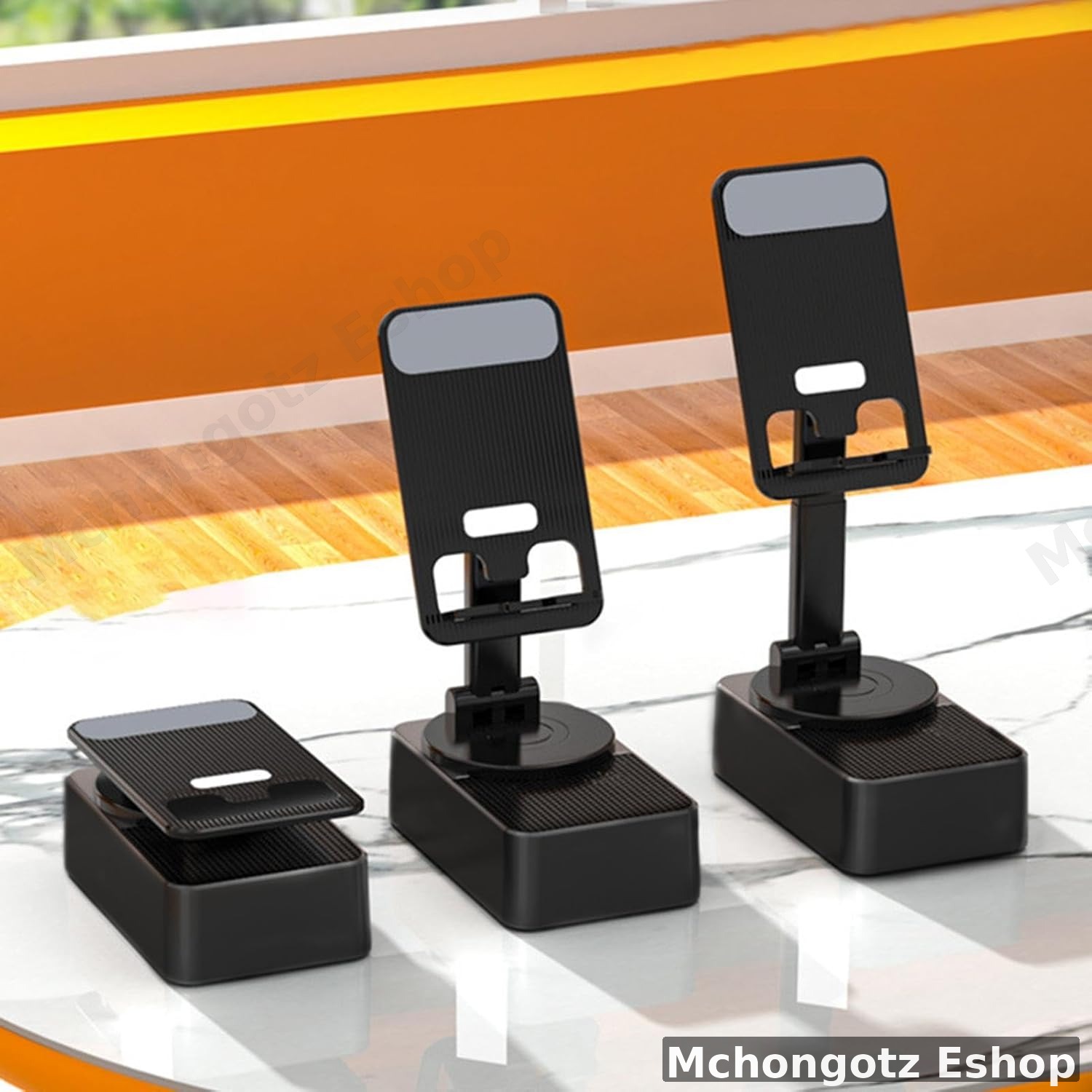 4-in-1 Mobile Phone Holder with Wireless Speaker (360° Rotation)