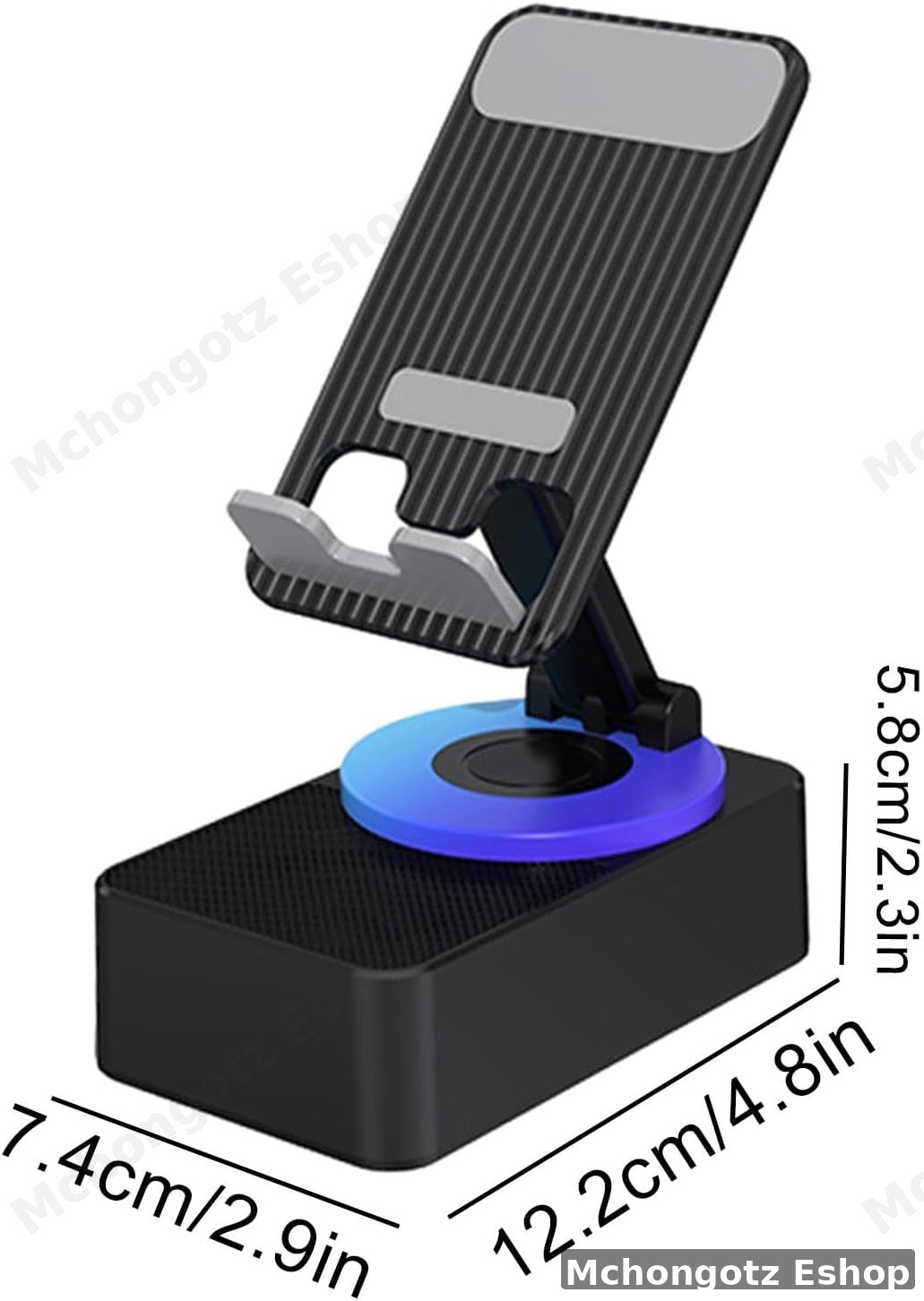 4-in-1 Mobile Phone Holder with Wireless Speaker (360° Rotation)