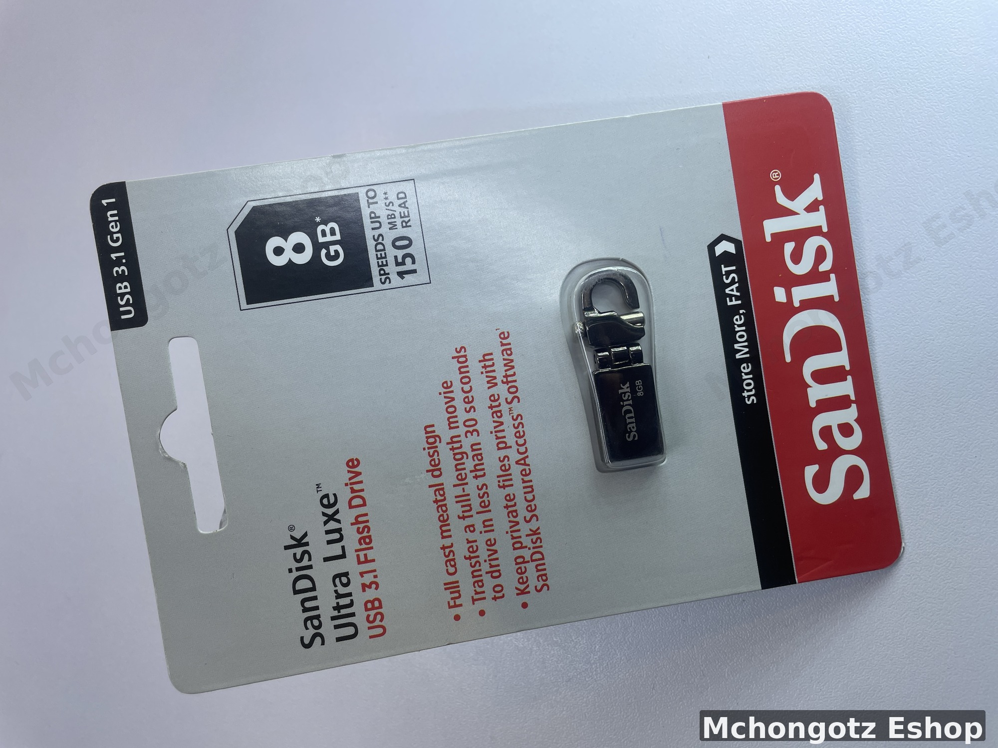 8GB SanDisk Ultra Luxe USB 3.1 Flash Drive