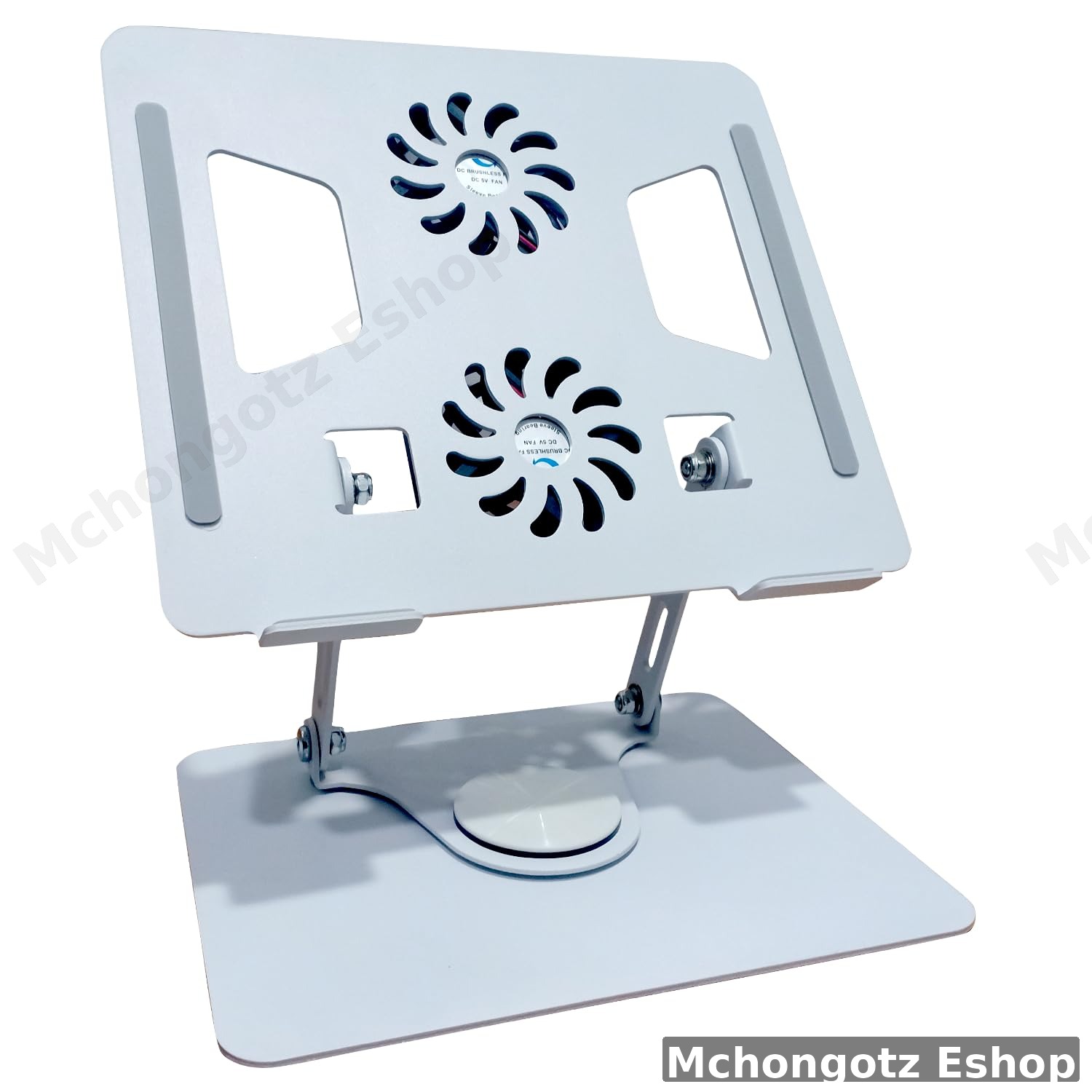 Aluminum Laptop Stand YL-906 with 360° Rotation & Cooling Fans