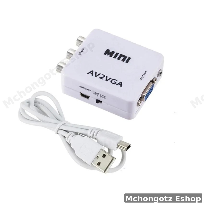 AV to VGA Video Converter Adapter (1080P)