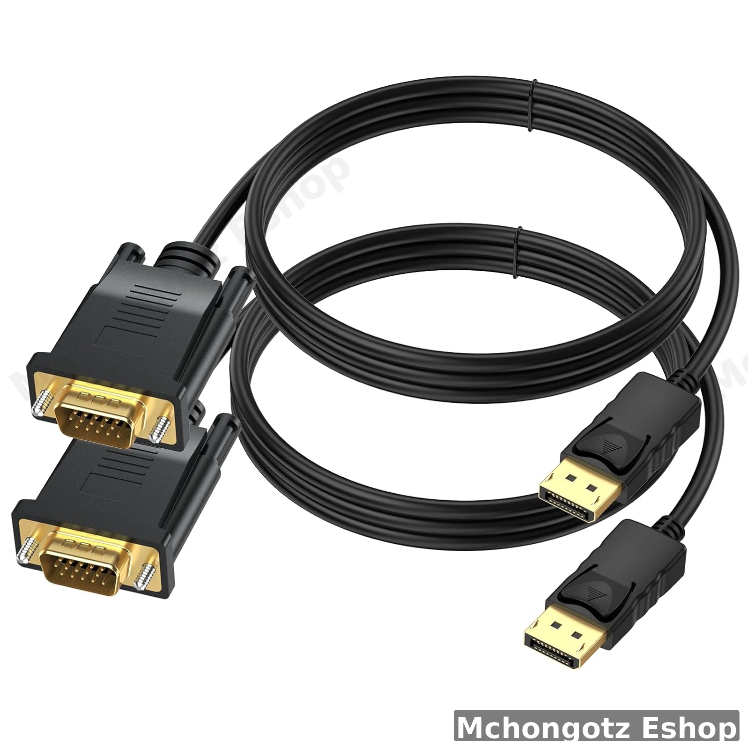 DisplayPort to VGA Cable 1.5M (1080P, Male to Male)
