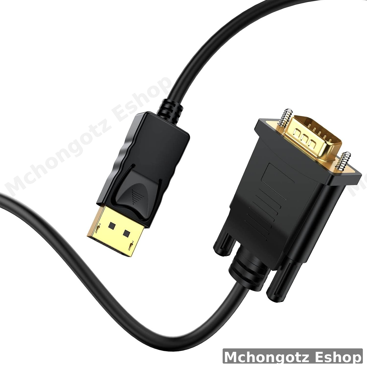 DisplayPort to VGA Cable 1.5M (1080P, Male to Male)
