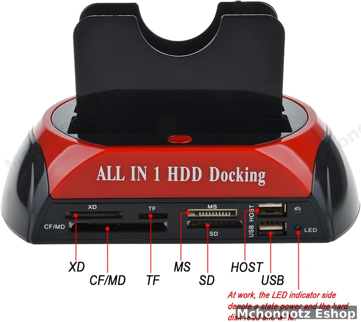 Dual Slot Hard Drive Docking Station (2.5"/3.5" SATA & IDE) with Card Reader & USB Hub