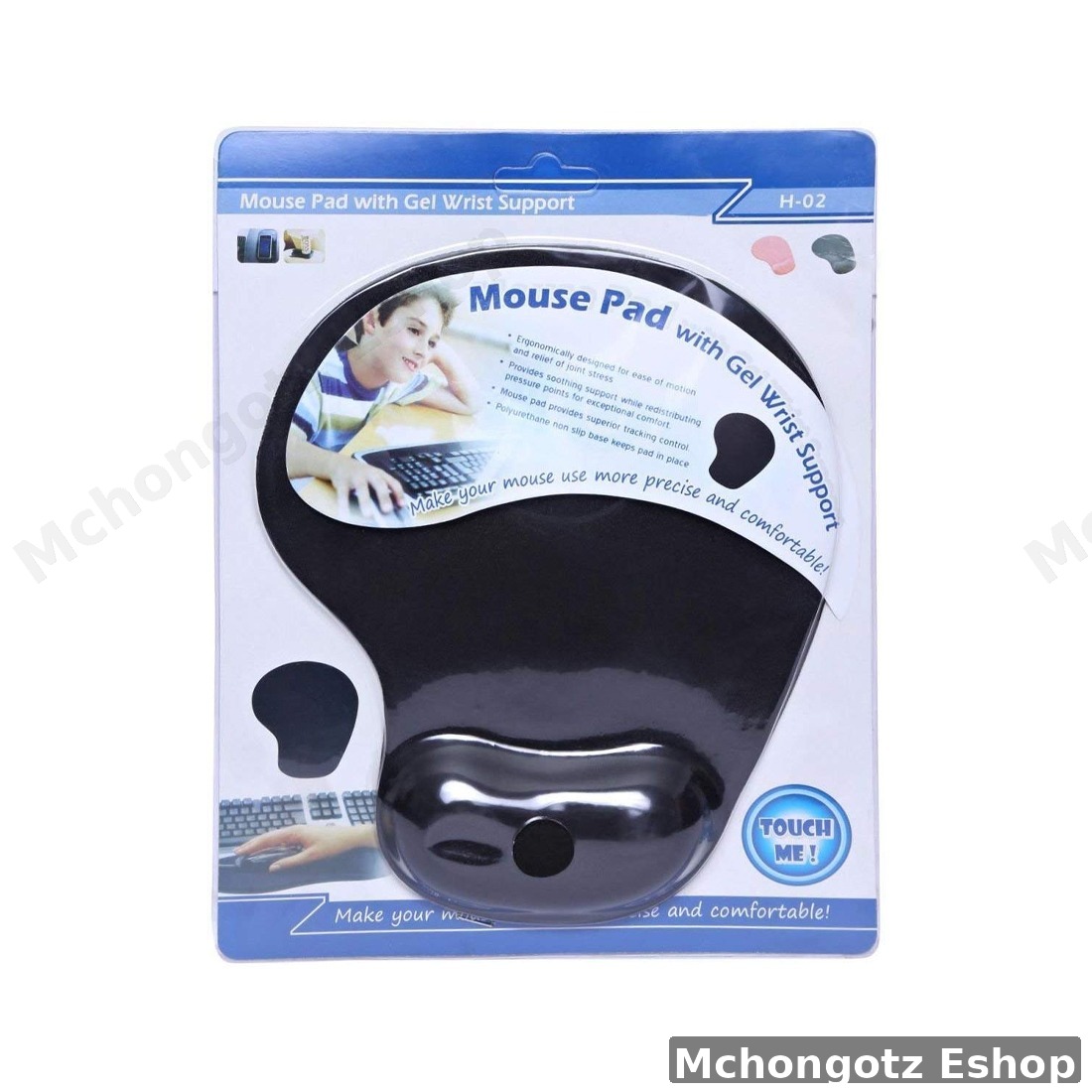 Ergonomic Mouse Pad with Gel Wrist Support