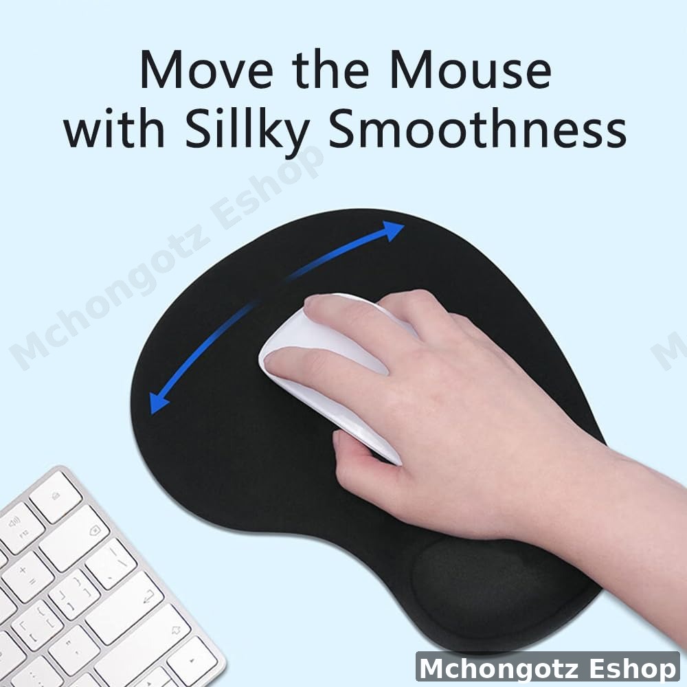Ergonomic Mouse Pad with Gel Wrist Support