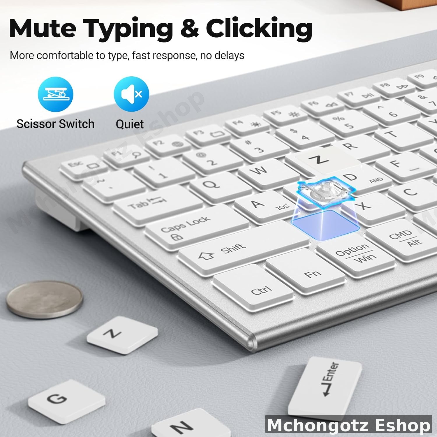 FENISIO X617 Wireless Backlit Keyboard & Mouse Combo