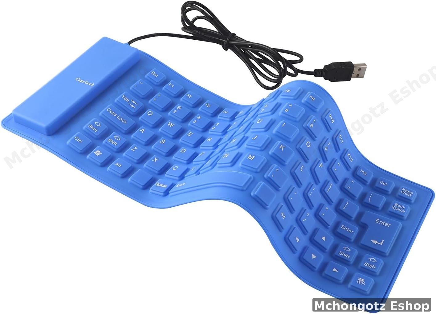 FLEXIBLE WIRED KEYBOARD | Foldable Silicone USB Wired Keyboard (85-Key)