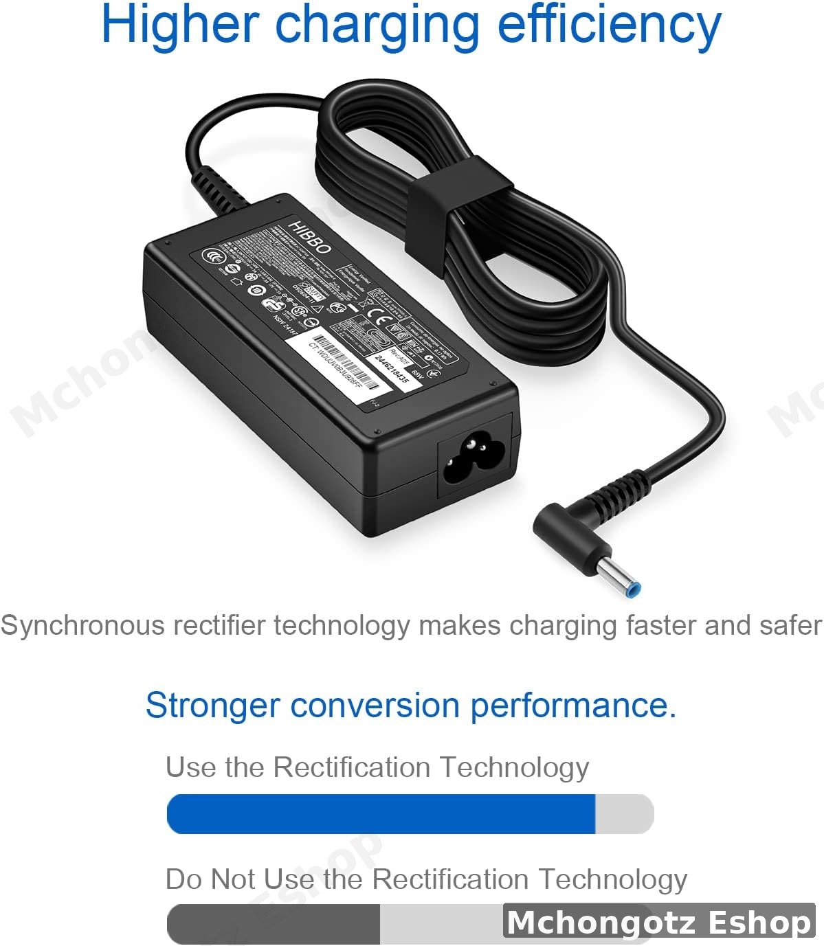 HP BLUE PIN ADAPTER 65W / 45W Smart Blue Tip Laptop Charger Adapter