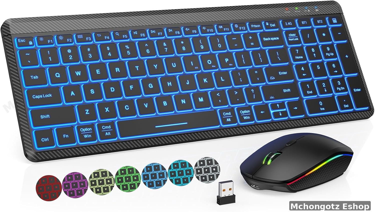 K220 Wireless Keyboard & RGB Mouse Combo