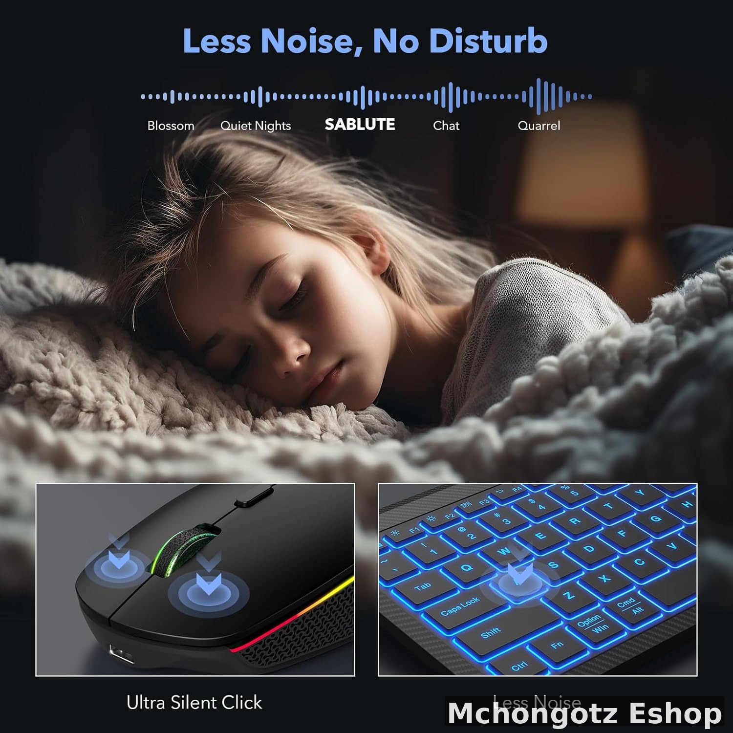 K220 Wireless Keyboard & RGB Mouse Combo