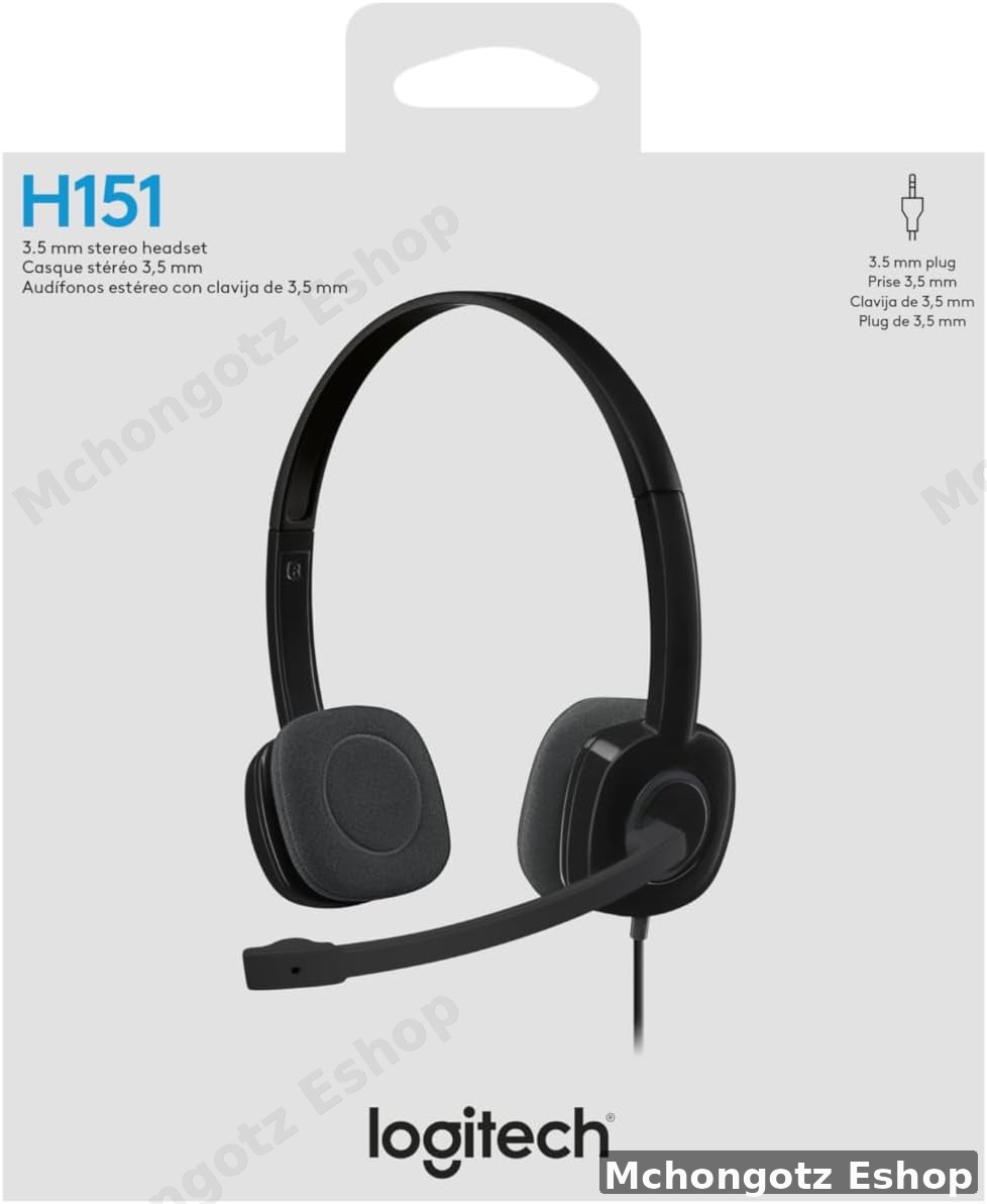 Logitech H151 Wired Stereo Headset (3.5mm Jack)