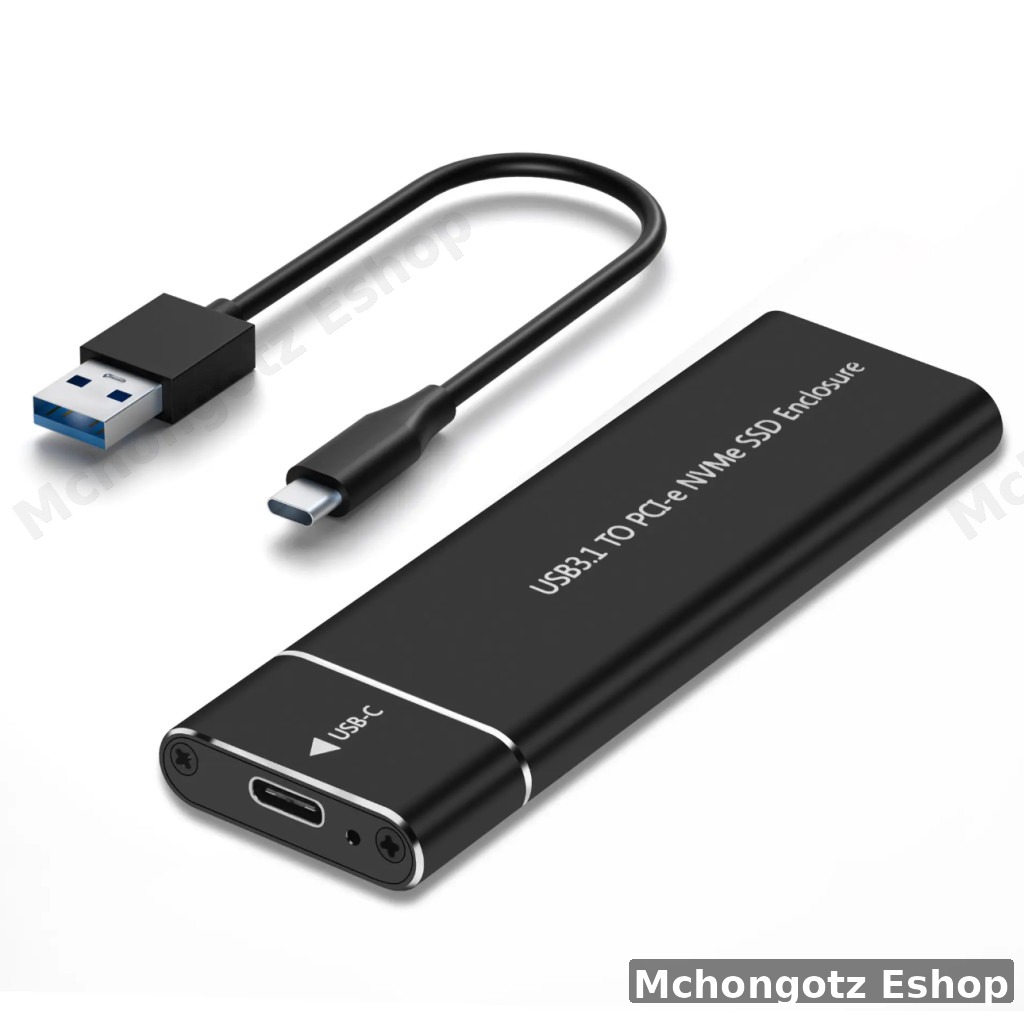 M.2 NVMe/SATA SSD Enclosure Type-C Portable Case SHL-R320