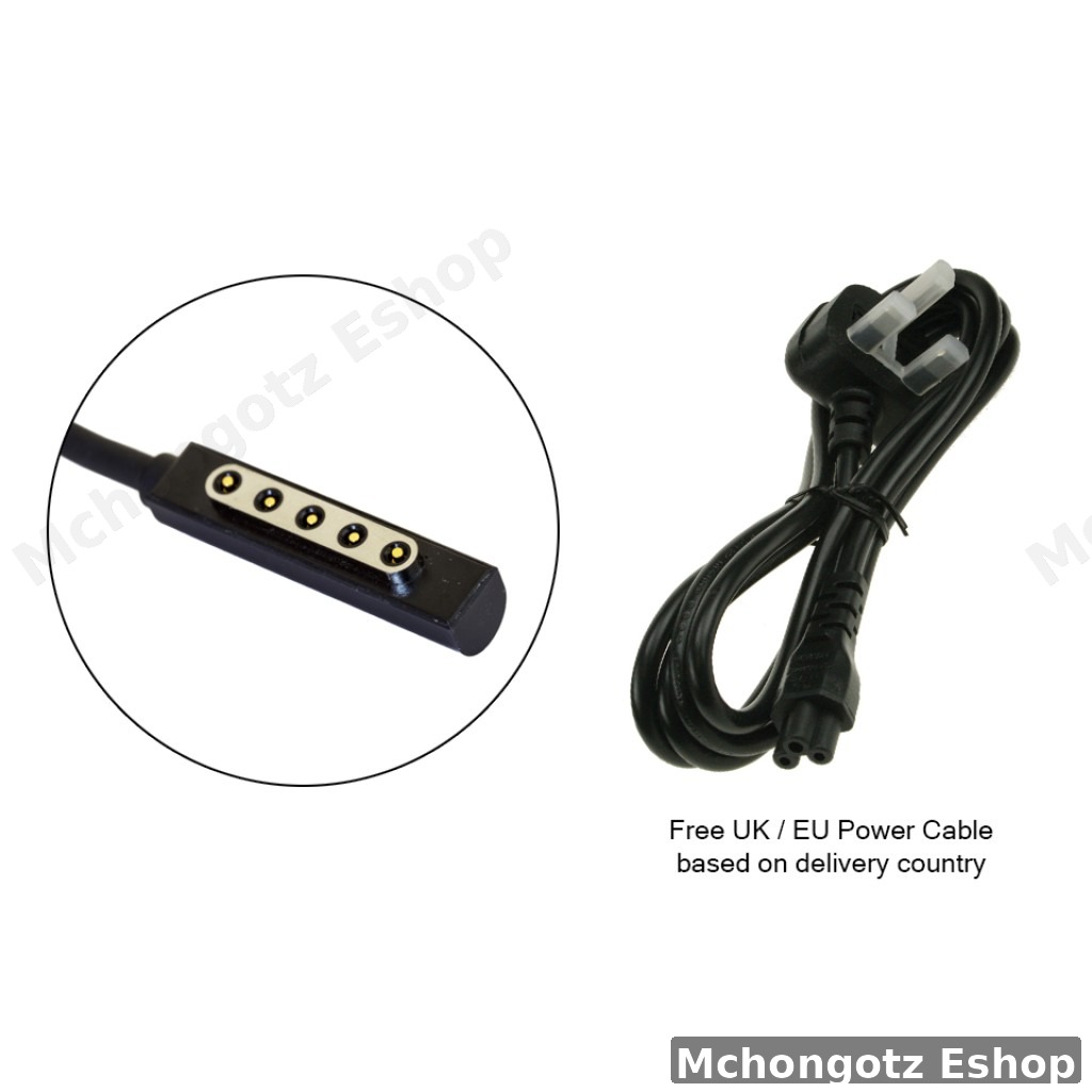 Microsoft Surface 43W–48W AC Adapter (Surface RT 1 & 2)