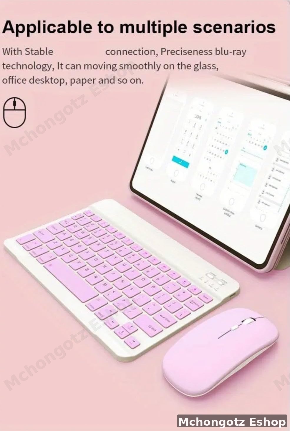 MOUSE AND KEYBOARD KIT | Wireless Keyboard and Mouse Combo Set (Compact 24cm)