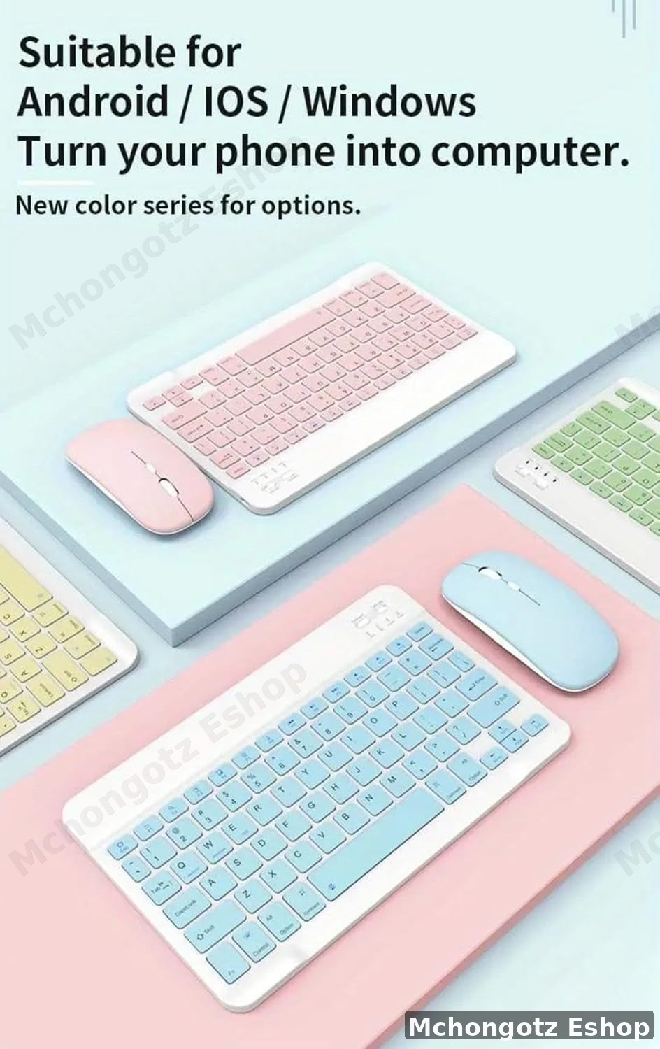 MOUSE AND KEYBOARD KIT | Wireless Keyboard and Mouse Combo Set (Compact 24cm)