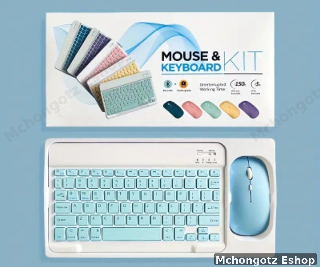MOUSE AND KEYBOARD KIT | Wireless Keyboard and Mouse Combo Set (Compact 24cm)