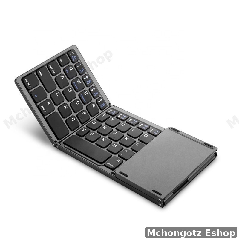 Portable Folding Bluetooth Keyboard with Touchpad (Rechargeable)