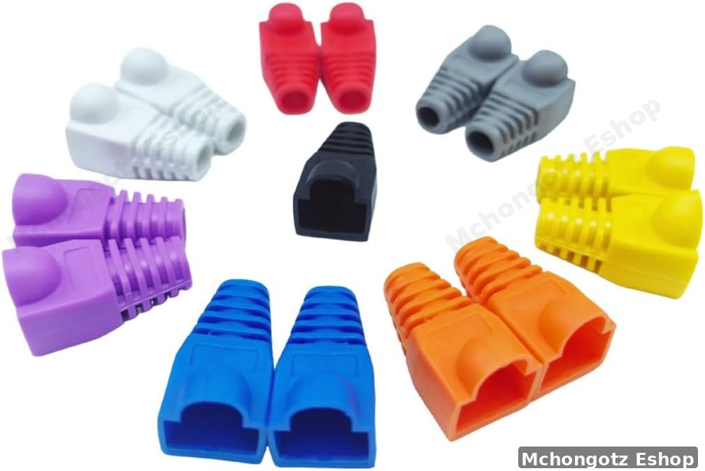 RJ45 Ethernet Cable Snagless Boot Cap Connector Cover (Cat6/Cat5e)