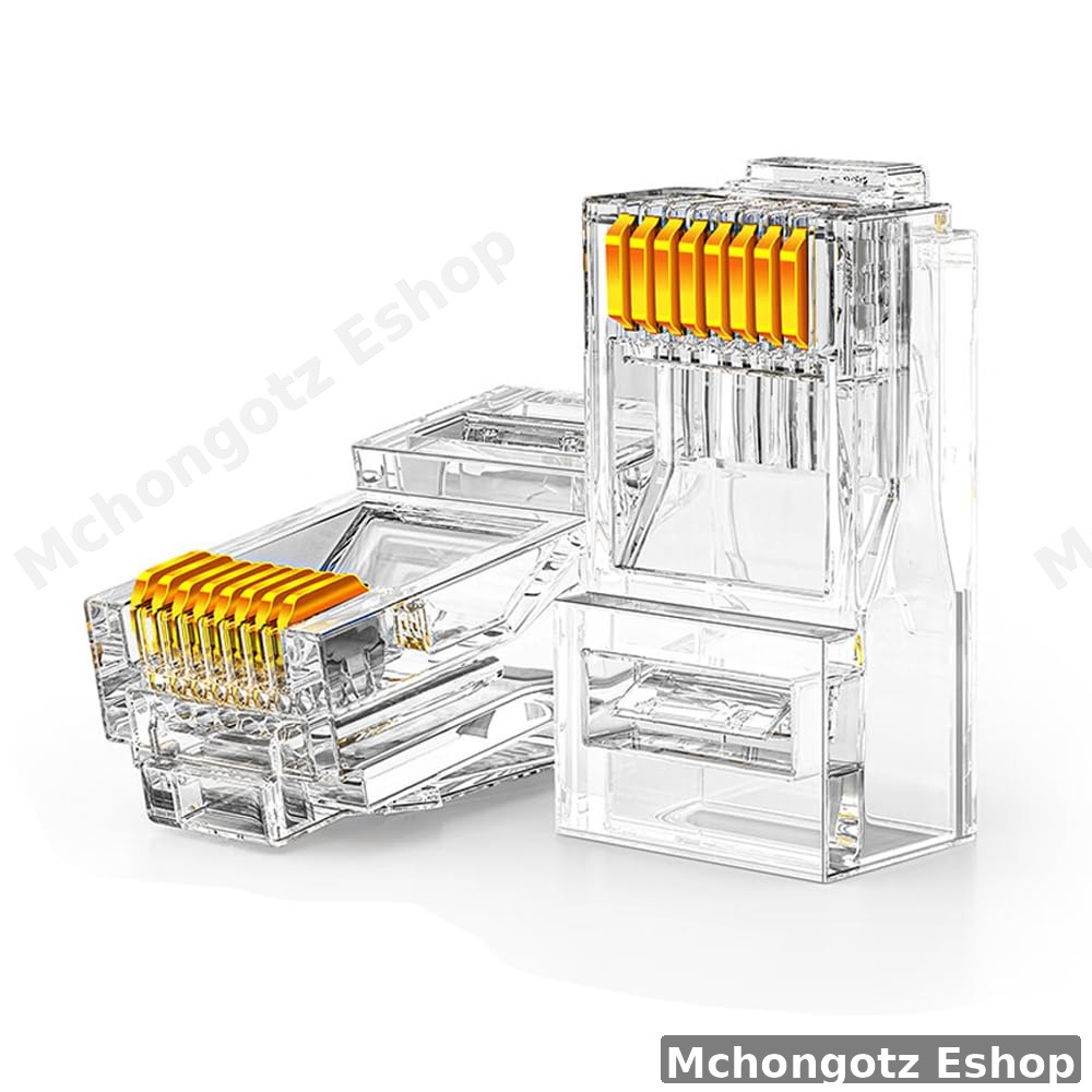 RJ45 Ethernet Connector (Cat5e / Cat6 Compatible)