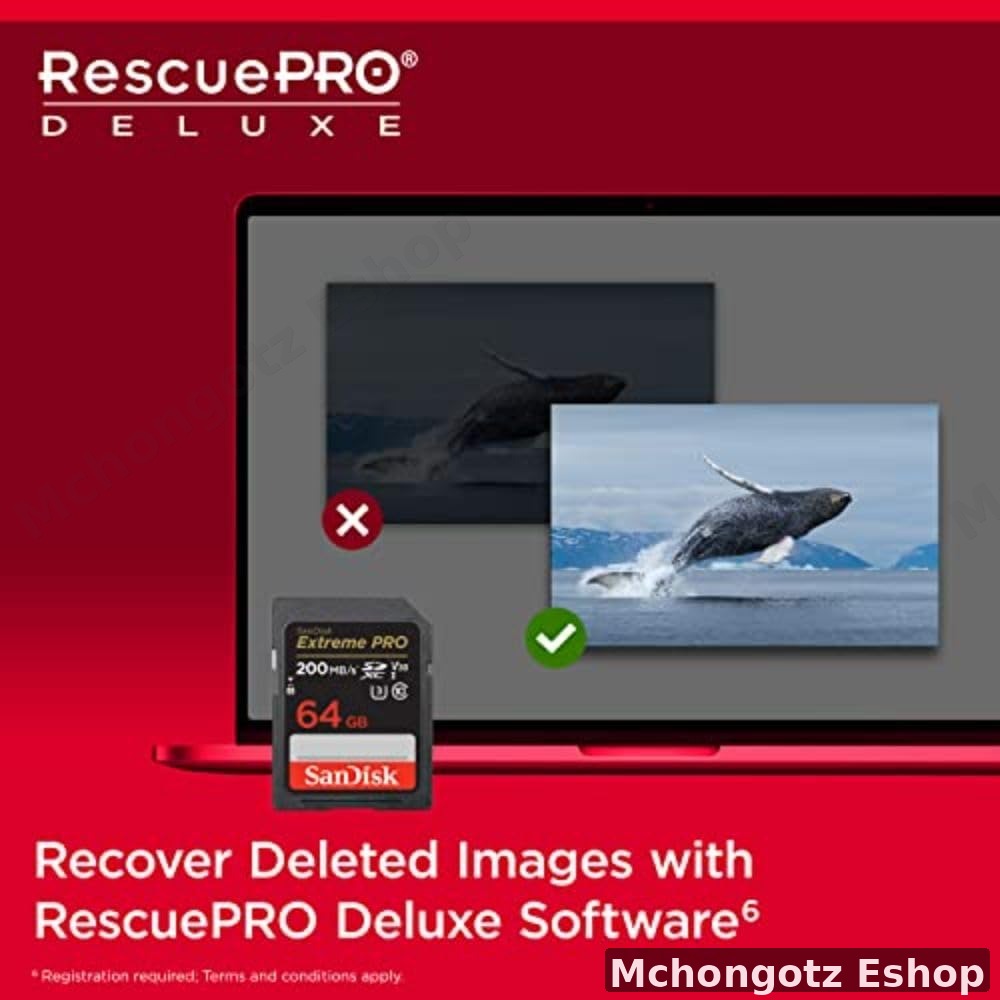 SanDisk 64GB Extreme PRO SDXC UHS-I Memory Card C10 U3 V30 4K UHD