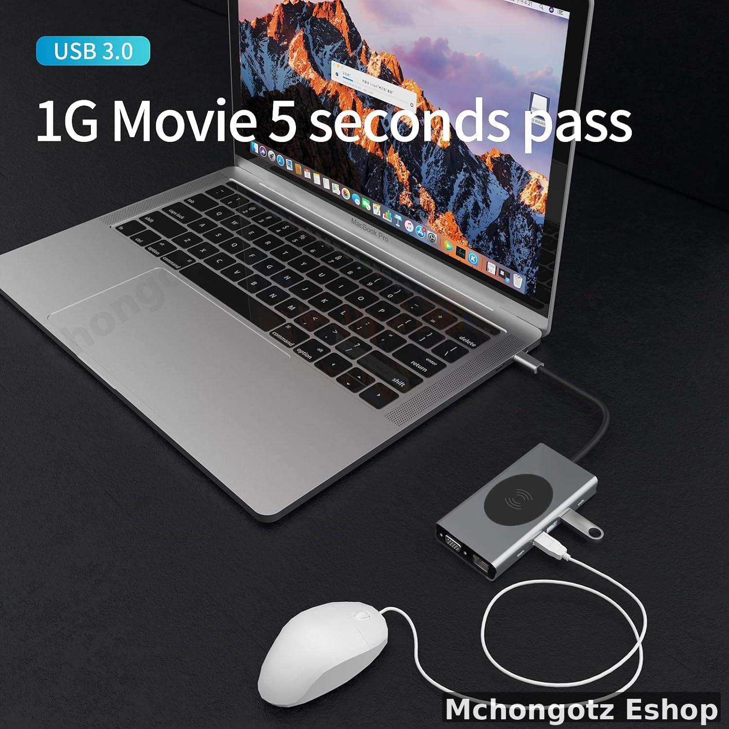 13-in-1 USB-C Hub Multiport Adapter | 4K HDMI | VGA | Ethernet | Wireless Charging Price in Tanzania - image 4