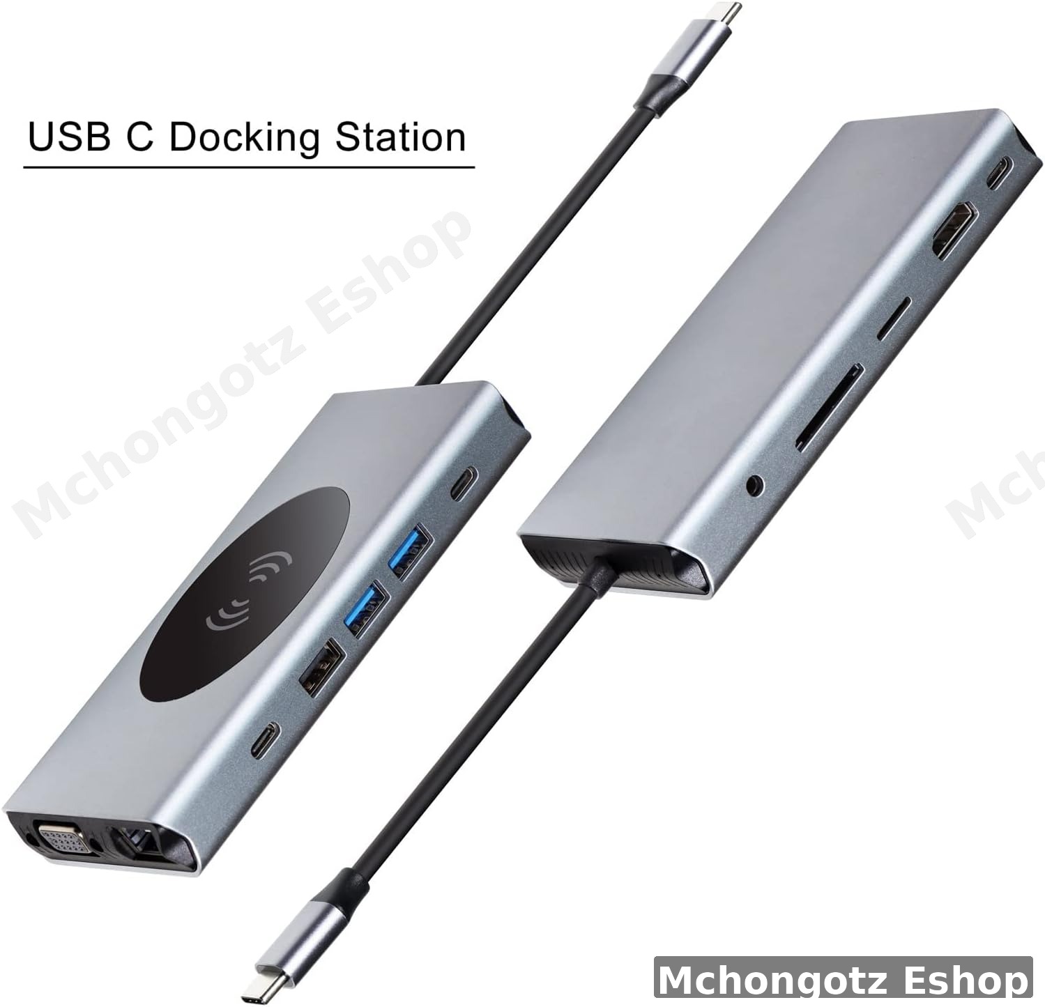 13-in-1 USB-C Hub Multiport Adapter | 4K HDMI | VGA | Ethernet | Wireless Charging Price in Tanzania - image 5