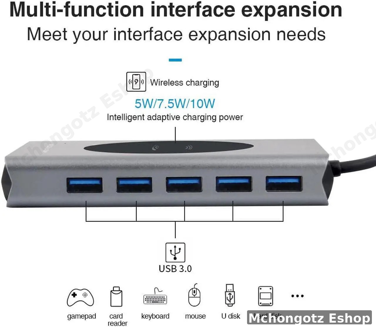14-in-1 USB-C Hub Multiport Adapter | 4K HDMI | VGA | Gigabit Ethernet | Wireless Charging Price in Tanzania - image 5