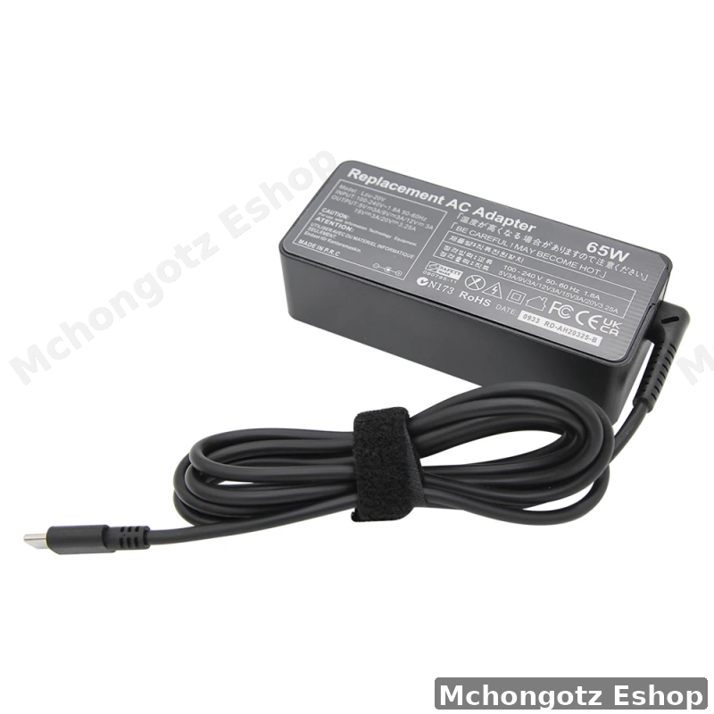 65W Universal USB Type C Laptop Charger Adapter