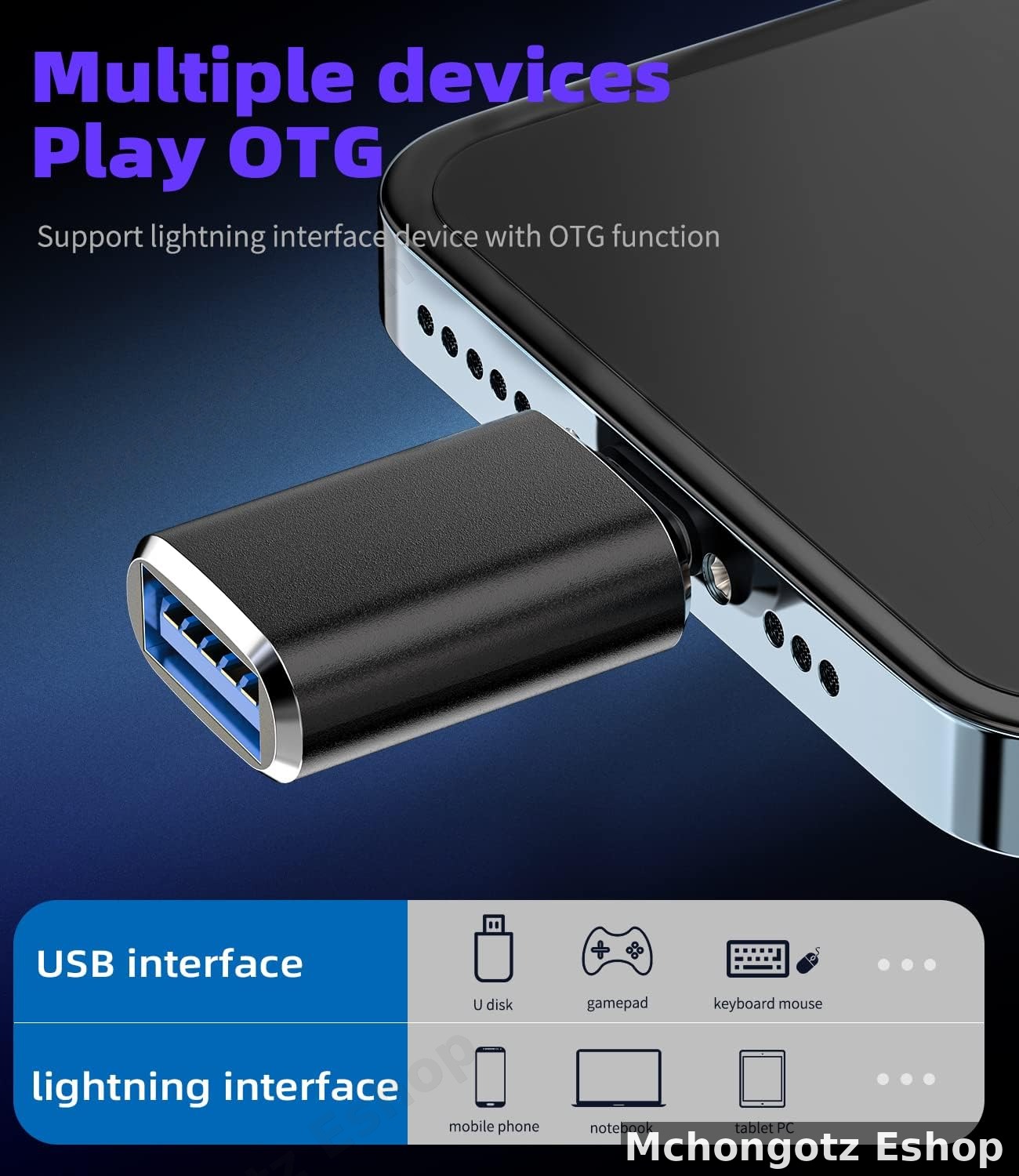 Lightning to USB 3.1 | iPhone OTG Adapter 2-Pack - image 2