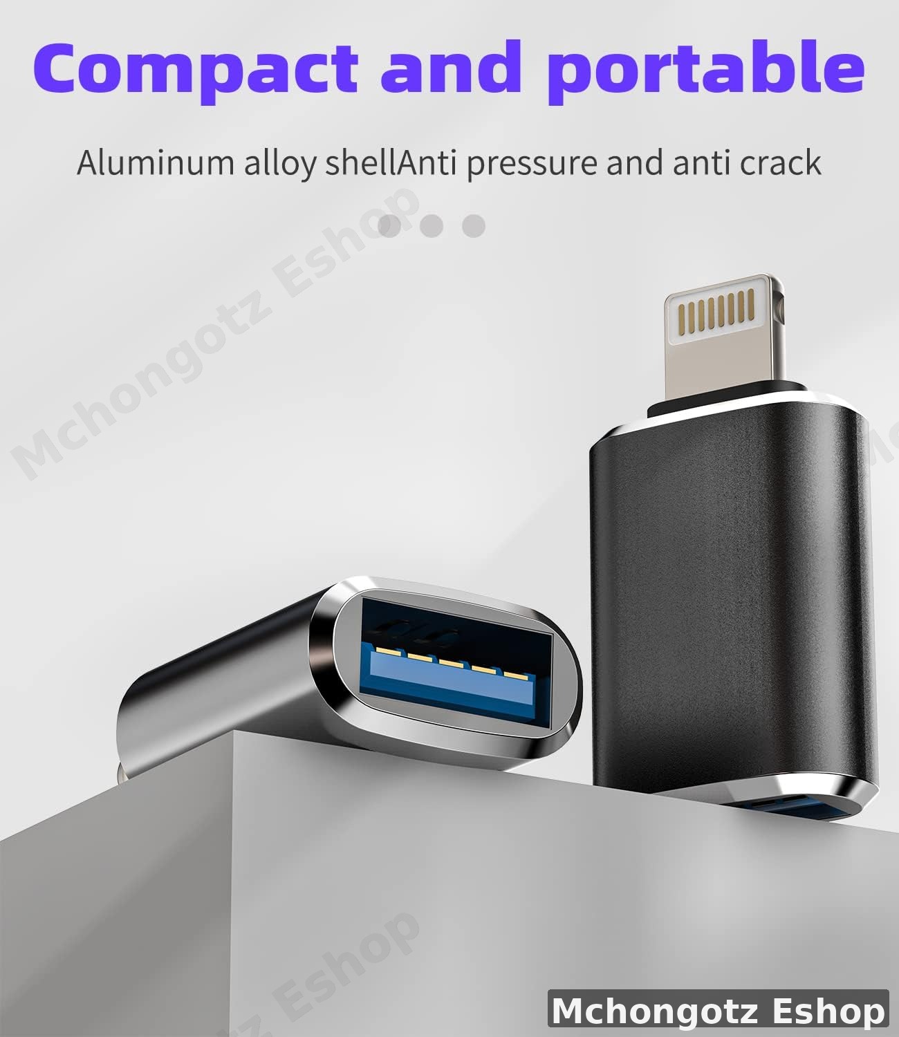 Lightning to USB 3.1 | iPhone OTG Adapter 2-Pack - image 3