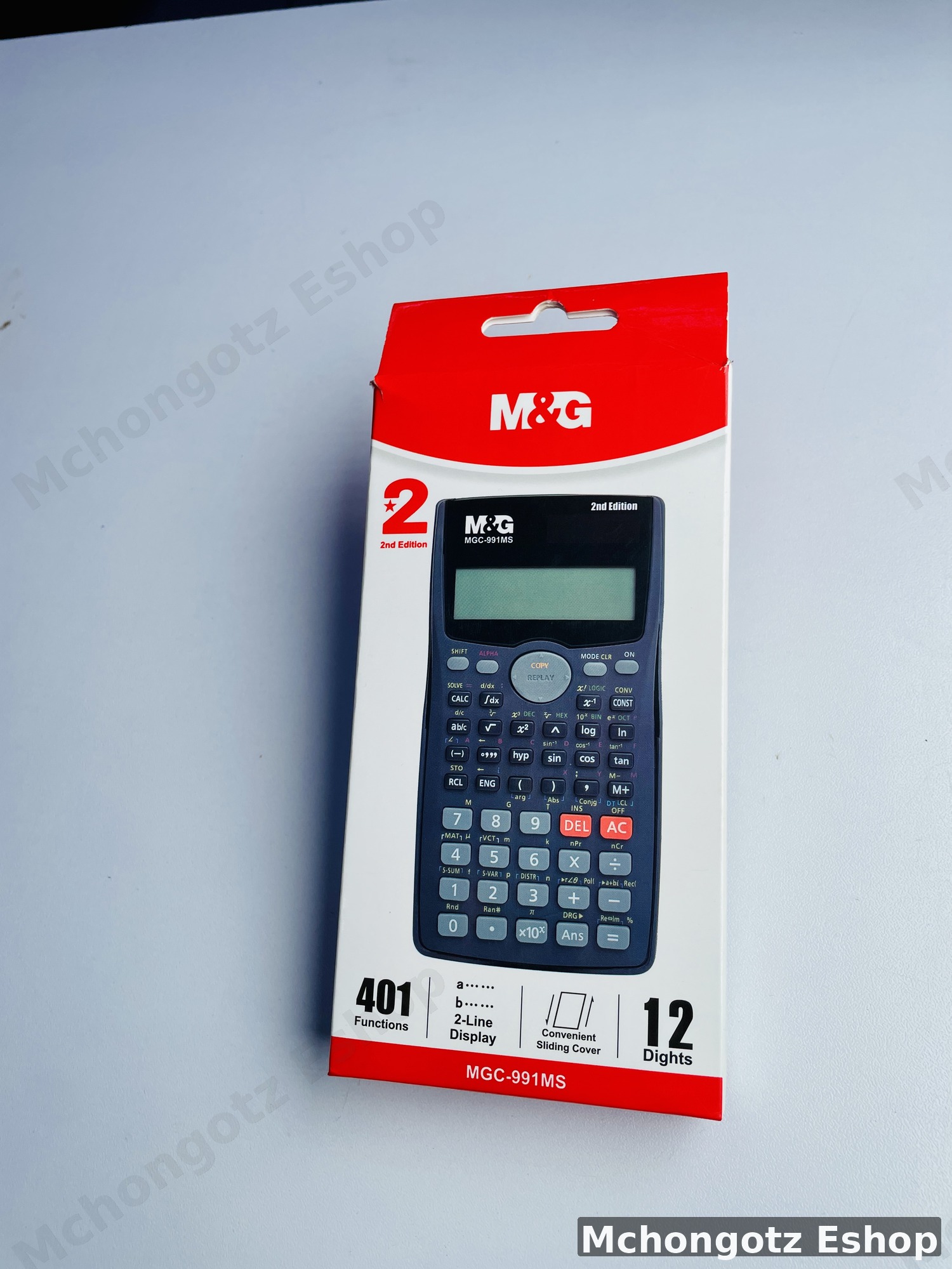 MGC-991MS Scientific Calculator (401 Functions, 2-Line Display)